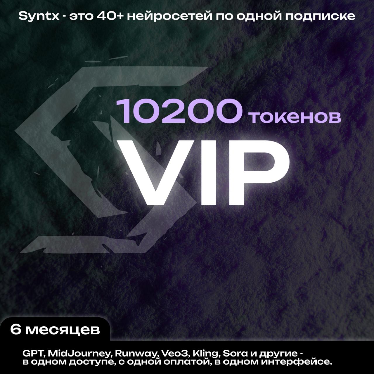 Syntx.ai тариф - VIP 6 мес.